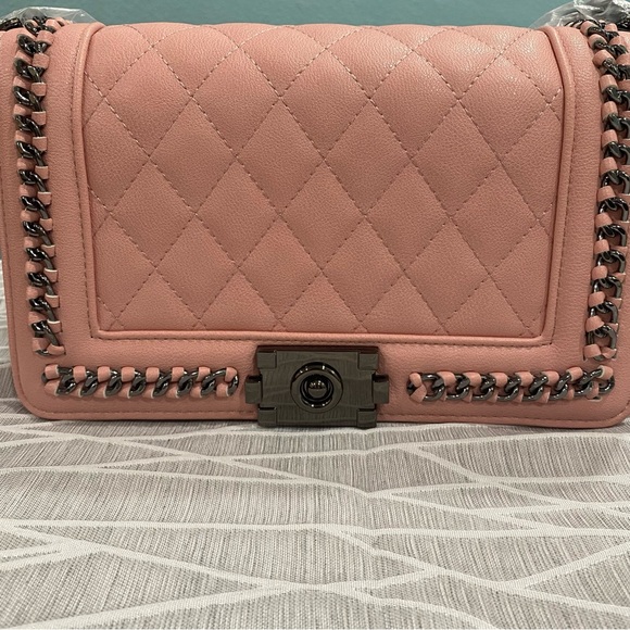 Fashion leather blush bag ad and wallet. - Picture 2 of 7